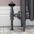 West Eton Traditional Angled Manual Radiator Valve and Lockshield - Black Nickel | Thumbnail Image