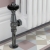 West Eton Traditional Angled Manual Radiator Valve and Lockshield - Black Nickel | Thumbnail Image