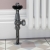 West Eton Traditional Angled Manual Radiator Valve and Lockshield - Black Nickel | Thumbnail Image