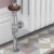 West Eton Traditional Angled Manual Radiator Valve and Lockshield - Chrome | Thumbnail Image