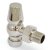 West Eton Traditional Angled Manual Radiator Valve and Lockshield - Nickel