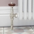 West Eton Traditional Angled Manual Radiator Valve and Lockshield - Nickel | Thumbnail Image