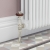 West Eton Traditional Angled Manual Radiator Valve and Lockshield - Nickel | Thumbnail Image