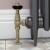 West Eton Traditional Angled Manual Radiator Valve and Lockshield - Old English Brass | Thumbnail Image