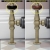 West Eton Traditional Angled Manual Radiator Valve and Lockshield - Old English Brass | Thumbnail Image