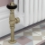 West Eton Traditional Angled Manual Radiator Valve and Lockshield - Old English Brass | Thumbnail Image