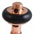 West Eton Traditional Angled Manual Radiator Valve and Lockshield - Polished Copper