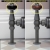 West Eton Traditional Angled Manual Radiator Valve and Lockshield - Pewter | Thumbnail Image