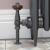 West Eton Traditional Angled Manual Radiator Valve and Lockshield - Pewter | Thumbnail Image