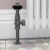 West Eton Angled Manual Radiator Valve and Lockshield - Light Pewter | Thumbnail Image