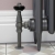 West Eton Angled Manual Radiator Valve and Lockshield - Light Pewter | Thumbnail Image