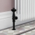 West Eton Traditional Angled Manual Radiator Valve and Lockshield - Satin Black | Thumbnail Image