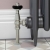West Eton Traditional Angled Manual Radiator Valve and Lockshield - Satin Nickel | Thumbnail Image