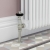 West Eton Traditional Angled Manual Radiator Valve and Lockshield - Satin Nickel | Thumbnail Image