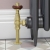 West Eton Traditional Angled Manual Radiator Valve and Lockshield - Un-Lacquered Brass | Thumbnail Image