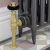 West Eton Traditional Angled Manual Radiator Valve and Lockshield - Un-Lacquered Brass | Thumbnail Image