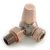 West Eton Traditional Corner Manual Radiator Valve and Lockshield - Antique Copper