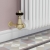 West Eton Traditional Corner Manual Radiator Valve and Lockshield - Brushed Brass | Thumbnail Image