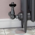West Eton Traditional Corner Manual Radiator Valve and Lockshield - Black Nickel | Thumbnail Image