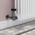 West Eton Traditional Corner Manual Radiator Valve and Lockshield - Black Nickel | Thumbnail Image