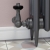 West Eton Traditional Corner Manual Radiator Valve and Lockshield - Pewter | Thumbnail Image