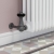 West Eton Traditional Corner Manual Radiator Valve and Lockshield - Pewter | Thumbnail Image