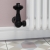 West Eton Traditional Corner Manual Radiator Valve and Lockshield - Satin Black | Thumbnail Image