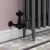 West Eton Traditional Corner Manual Radiator Valve and Lockshield - Satin Black | Thumbnail Image