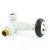 West Eton Corner Manual Radiator Valve and Lockshield - White