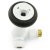 West Eton Corner Manual Radiator Valve and Lockshield - White