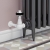 West Eton Corner Manual Radiator Valve and Lockshield - White | Thumbnail Image