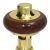 West Faringdon Angled Thermostatic Radiator Valve and Lockshield - Brass