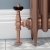 West Faringdon Angled Thermostatic Radiator Valve and Lockshield - Brushed Copper