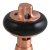 West Faringdon Angled Thermostatic Radiator Valve and Lockshield - Brushed Copper