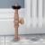 West Faringdon Angled Thermostatic Radiator Valve and Lockshield - Brushed Copper