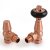 West Faringdon Angled Thermostatic Radiator Valve and Lockshield - Brushed Copper