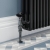 West Faringdon Angled Thermostatic Radiator Valve and Lockshield - Black Nickel