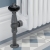 West Faringdon Angled Thermostatic Radiator Valve and Lockshield - Pewter