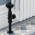 West Faringdon Angled Thermostatic Radiator Valve and Lockshield - Satin Black