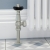 West Faringdon Angled Thermostatic Radiator Valve and Lockshield - Satin Nickel