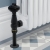 West Faringdon Angled Thermostatic Radiator Valve and Lockshield - Textured Black