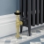 West Faringdon Angled Thermostatic Radiator Valve and Lockshield - Un-Lacquered Brass