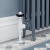 West Faringdon Angled Thermostatic Radiator Valve and Lockshield - White