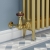 West Faringdon Corner Thermostatic Radiator Valve and Lockshield - Brass