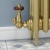 West Faringdon Corner Thermostatic Radiator Valve and Lockshield - Brass