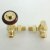 West Faringdon Corner Thermostatic Radiator Valve and Lockshield - Brass