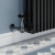 West Faringdon Corner Thermostatic Radiator Valve and Lockshield - Black Nickel