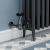 West Faringdon Corner Thermostatic Radiator Valve and Lockshield - Black Nickel