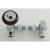 West Faringdon Corner Thermostatic Radiator Valve and Lockshield - Chrome