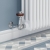 West Faringdon Corner Thermostatic Radiator Valve and Lockshield - Chrome